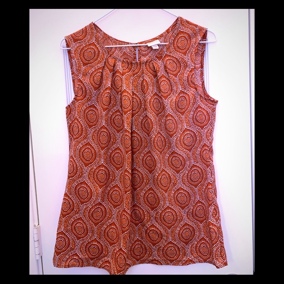 Merona Tops - Merona Orange Sleeveless career blouse Medium